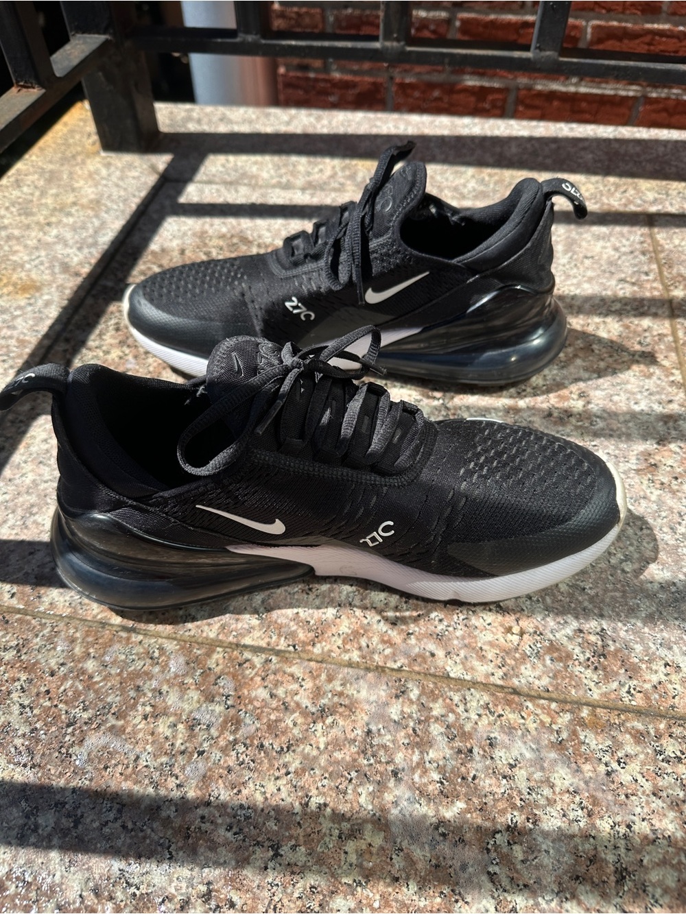 Nike Air Max 270 Men's Black/White Athletic Sneakers